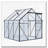 6X6FT-BLACK Polycarbonate Greenhouse Raised Base and Anchor Aluminum Heavy Duty Walk-in Greenhouses for Outdoor Backyard in All Season (W540S00002)-120352653-120352657