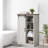 5 Drawers Bathroom Storage Cabinet With Sliding Barn Door And Adjustable Shelves