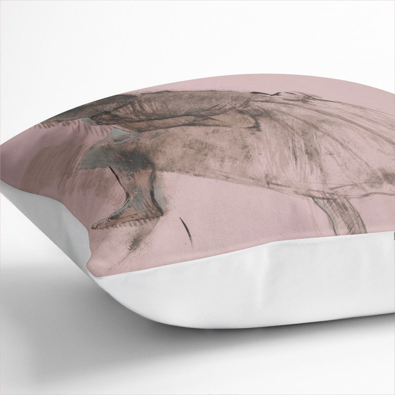 Study Of A Ballet Ballerina Dancer Vol.1 Square Throw Cushion, White, 55cm H x 55cm W x 20cm D