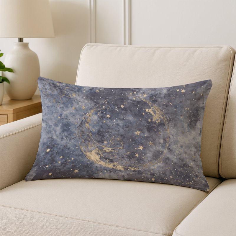 Coussin décoratif intérieur et extérieur Modern, Gris abstrait 53, Rectangle H 18 po x l 25 po