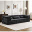 Canapé 3 places Mahjong surdimensionné avec sectionnel modulaire convertible, tissu polaire circulaire, aucun assemblage requis, mousse à mémoire de forme haute densité, oreillers pour une ambiance relaxante, matelas de sol à compression, modulaire sans os à monter soi-même.-202129056-202129246
