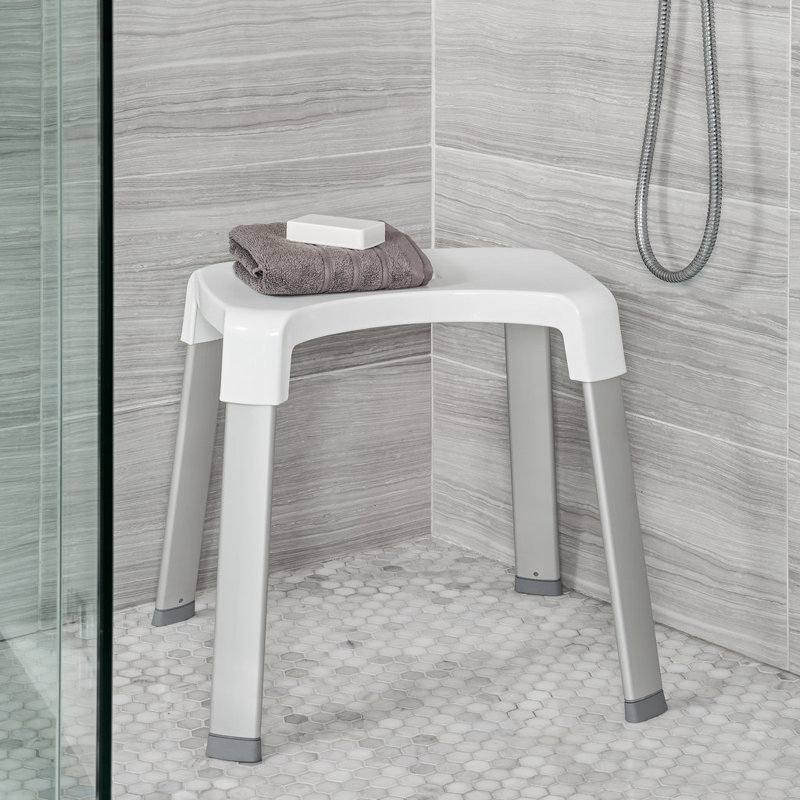 Banc de douche en plastique l 16 po 