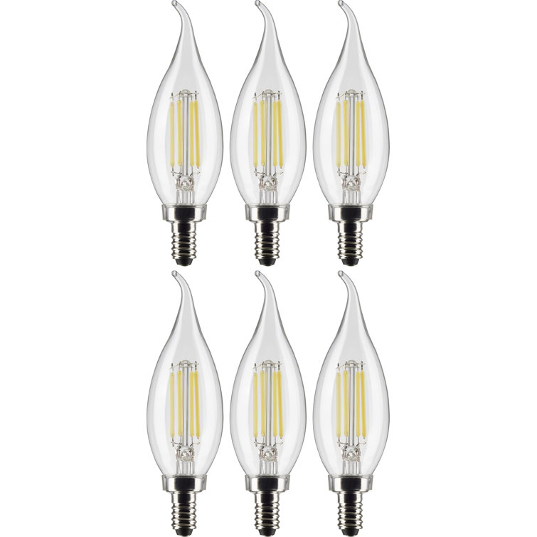 40 Watt Equivalent CA10 E12/Candelabra Dimmable 3000K LED Bulb