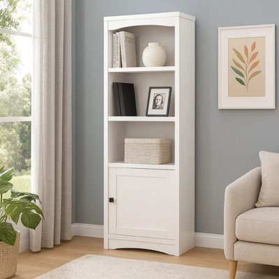 Armoire Donna Media Tower, tablettes réglables, bois 71 po