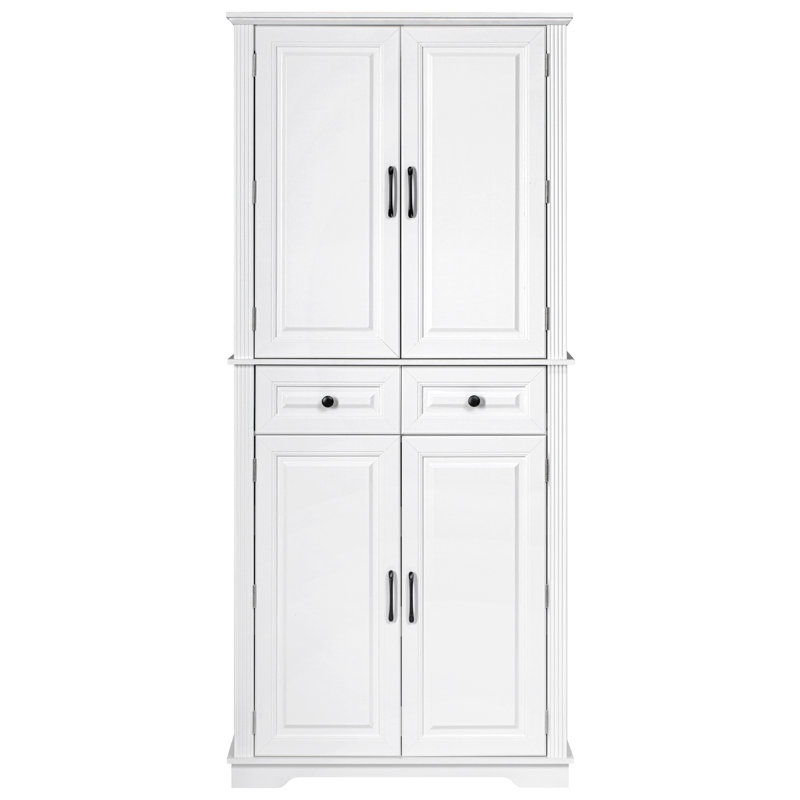 Armoire de salle de bain autoportante, Blanc