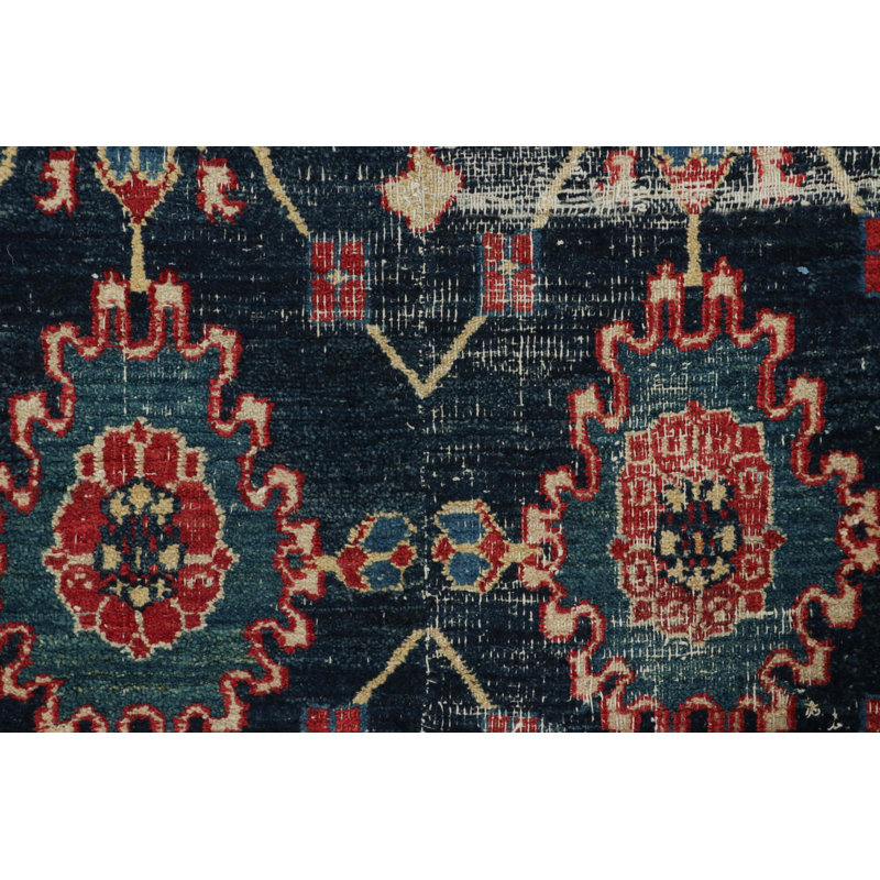 Antique One-of-a-Kind 3'3X6'6 Hand Knotted Area Rug