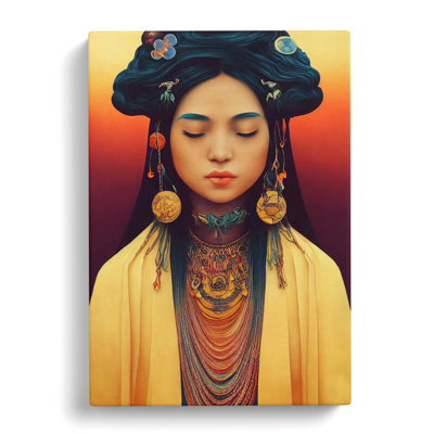 The Beautiful Woman - Wrapped Canvas