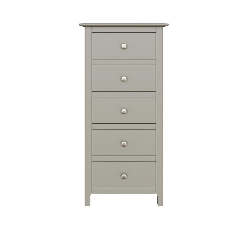 Accetturri 5 Drawer Chest of Drawers, Grey