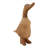 8" H Hand-Carved Bamboo Wood Duck Figurine
