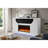 White 76 Inch Fireplace With Tv Lift