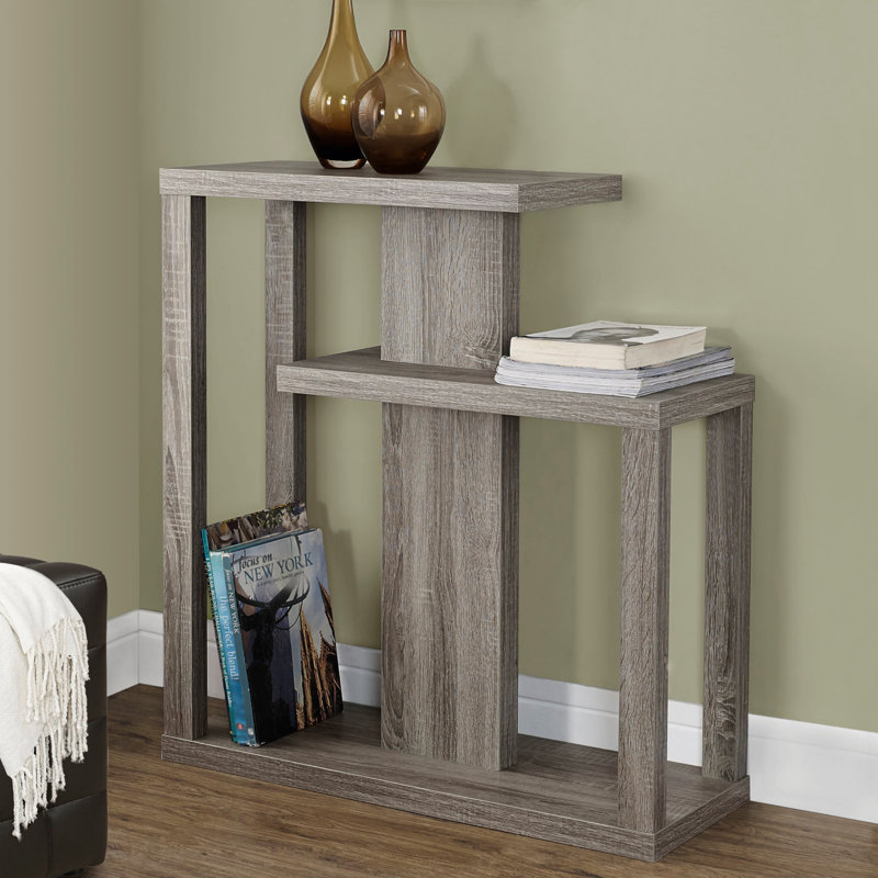 Table d'appoint, console, vestibule, étroit, canapé, salon, chambre à coucher, stratifié brun, contemporain, moderne