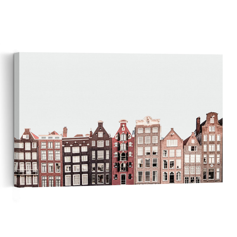 Amsterdam Abstract Contemporary Architecture City Wall Art Print 1 Piece Wrapped Canvas Wall Art, 30.48cm H x 45.72cm W