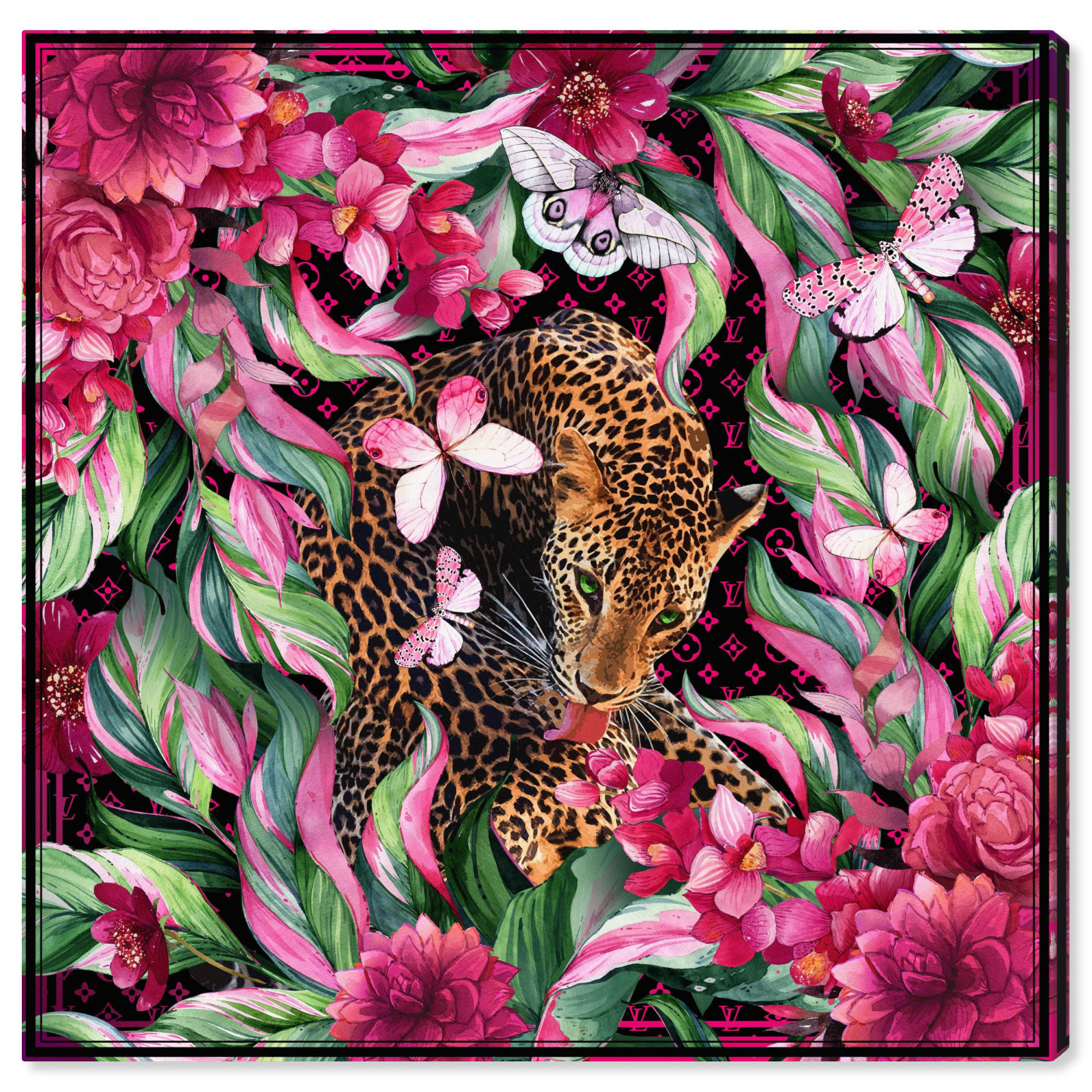 Dakota Fields Hideout In The Jungle Canvas Boho Maximalist Wall Art by