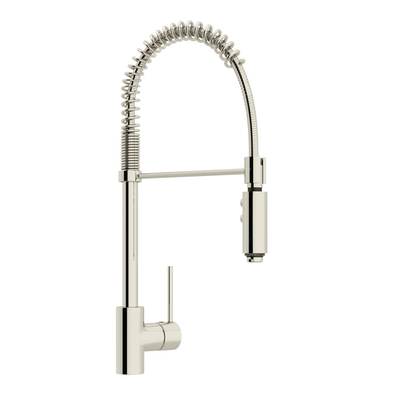 Pirellone Pre-Rinse Pull-Down Kitchen Faucet, Polished Nickel