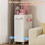Plastic Rolling Cabinet Laundry Hamper with Handles