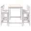 Palfi 4 - Person Pine Solid Wood Patio Dining Set Rectangular Table-1993712507