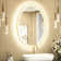Oval Framed Dimmable Anti-Fog With 3 Color Adjustment Bathroom LED Mirror Front&Backlit Vanity Mirror