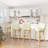 Honya Swivel Counter & Bar Stool with Solid Wood Frame (set of 4)-689735769-689735770-689504530