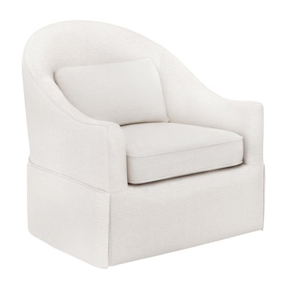 Martha 30.3 ″ Wide Upholstered Swivel Barrel Accent Chair