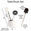 Evideco Pise Stone Toilet Brush And Holder-30797903