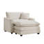 Hassib 45.5'' Corduroy Sofa & Chaise-1102845468