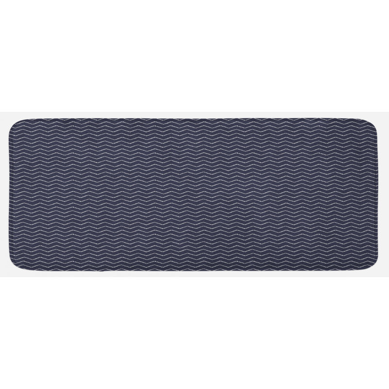 Tapis de cuisine chevron en zigzag