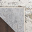 Distinctive Power Loom Synthetic Fibers Abstract Area Rug in Gray/Ivory