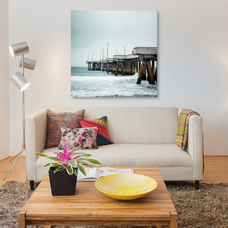 « pacific cool ii », reproduction de photo sur toile tendue, H 18 po x l 18 po x P 1,5 po, Pas de tapis, Toile tendue