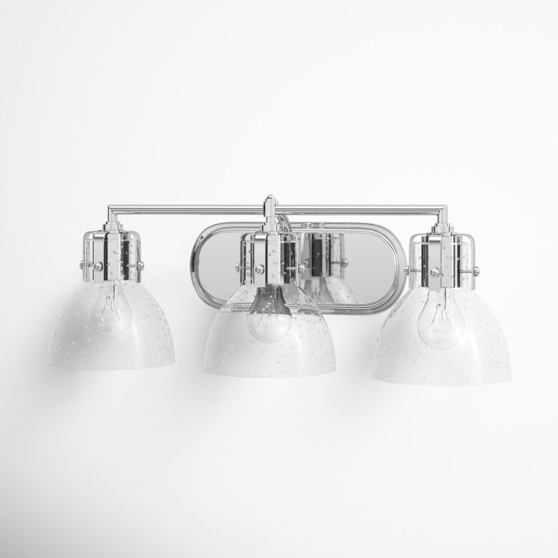 Dolan 3 Light Seeded Dimmable Vanity Light