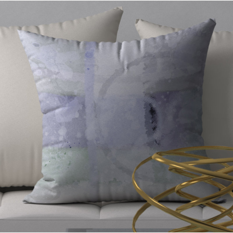 Housse de coussin décorative carrée rafraîchissante, 18" x 18"