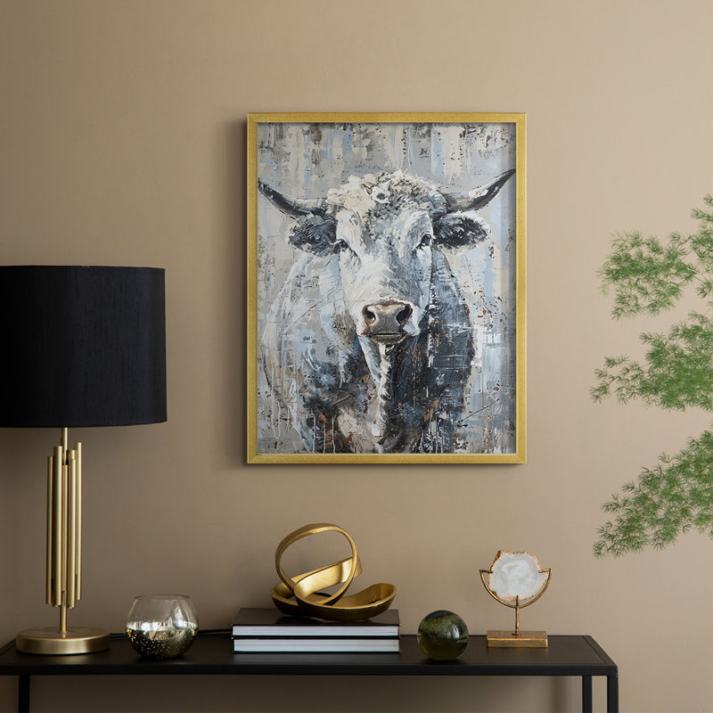 "ANIMALS Series Cxxx" par J Paul, Doré, H 11 po x l 9 po
