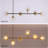 Mid Century Modern Linear Chandelier With Adjustable Glass Pendant Lights For Dining Room, Kitchen Island, And Living Room-112592473-112592474