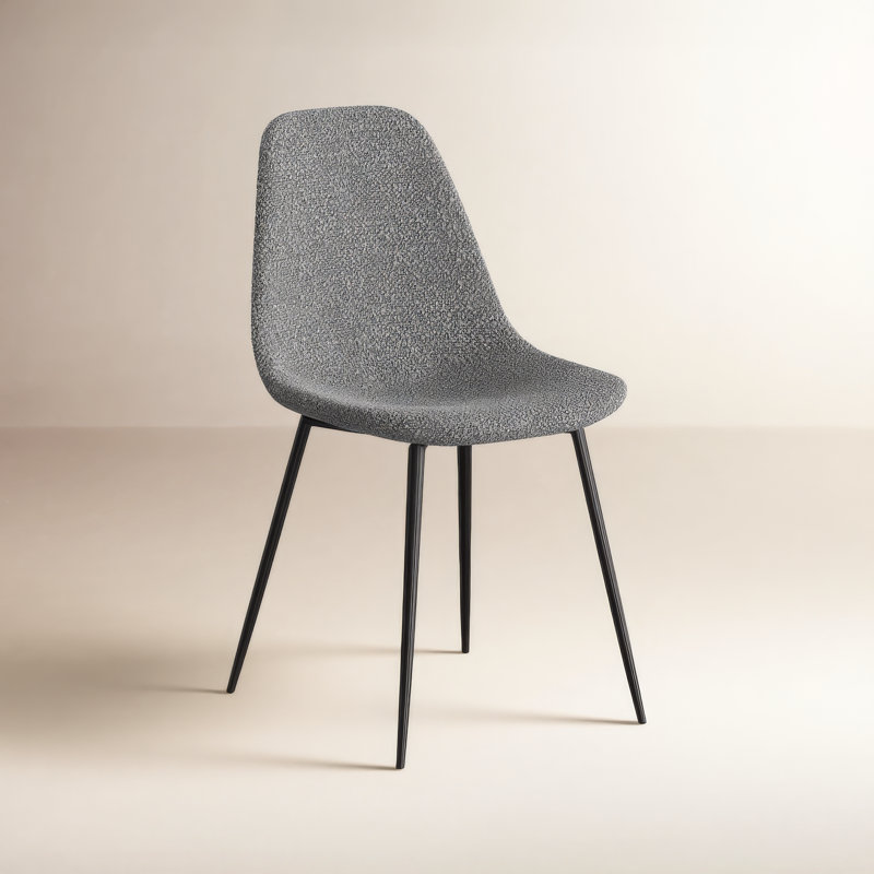Chaise Kinlaw Boucle, Gris bouclé