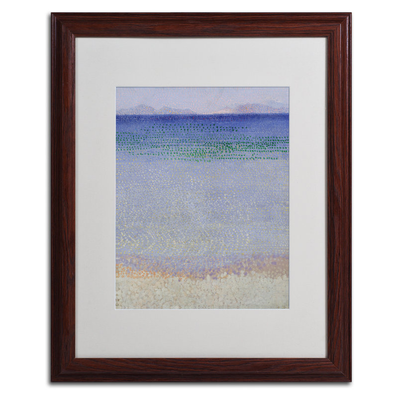 « the iles d’or 1891-92 » par henri, reproduction d’art encadrée sur toile, H 20 po x l 16 po x P 0,5 po, Brun