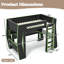 Lits mezzanine multifonctionnels, lit de jeu moderne en bois aggloméré pour petites pièces