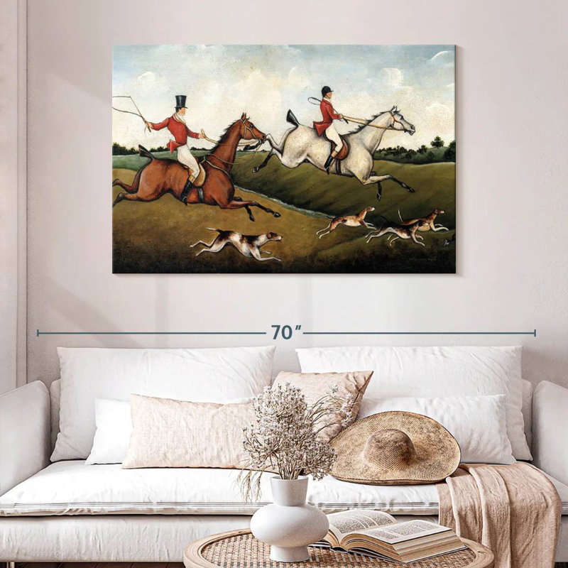 Senne The Hunt, 32" H x 48" W
