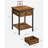 16'' W Metal Nightstand