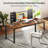 Desk With Power Oulets, Deeper & Thicker Desktop,...