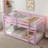 The Bunk Bed Is Made Of Solid Wood And Rubber Wood And Comes With A Ladder. The Bed Board Is Made Of Reinforced Slats, Which Has A Stable Structure And Combines Practicality And Texture.-1165196054