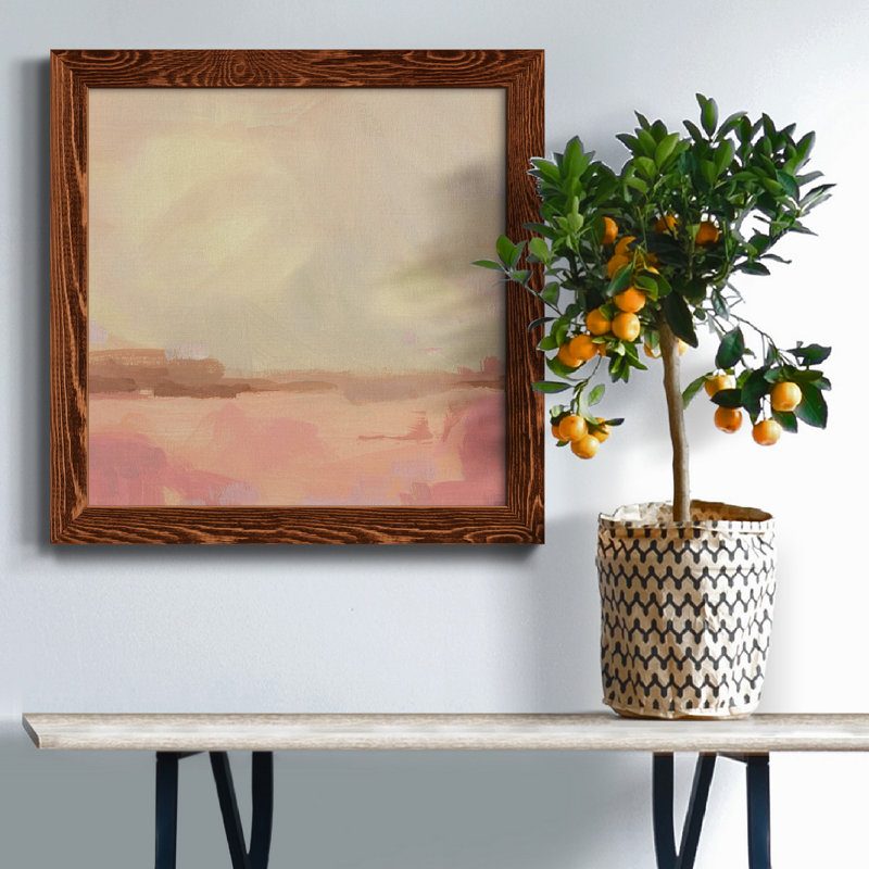 Toile encadrée Salt Lake Sunrise I-Premium - prête à être accrochée, H 35,5 po x l 35,5 po x P 1,5 po, Érable encadré