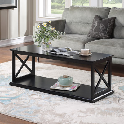 Arthella 47" Coffee Table with Shelf by Lark Manor