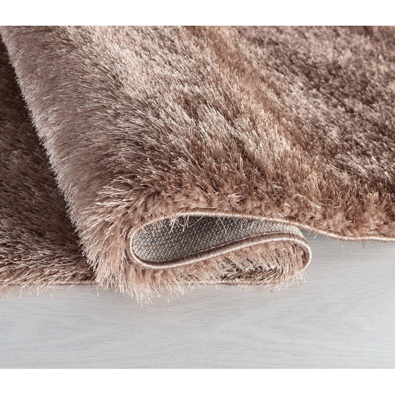 Asharn Solid Colour Shag Area Rug, Rectangle 80 x 150cm