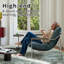 Fauteuil d'appoint Mid-Century 26,7 po en chenille verte