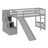 Loft Bed With Stairway And Slide-1192499540