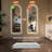 65" X 21" Arch Design LED Full Length Mirror ,Dimmable,  High Definition & Explosion-Proof, Full-Length Standing Or Wall-Mounted - Brightly Lit For Makeup, Studio, And More