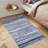 Handwoven Cotton Washable Reversible Rag Rug 2' X 3' With Tassels-1222540608
