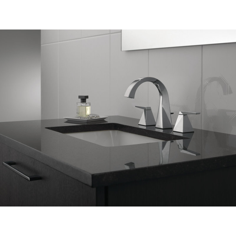 Two Handle Widespread Bathroom Faucet, Lumicoat Chrome