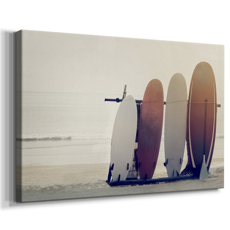 En attente du surf - galerie Cavas, 18 x 27