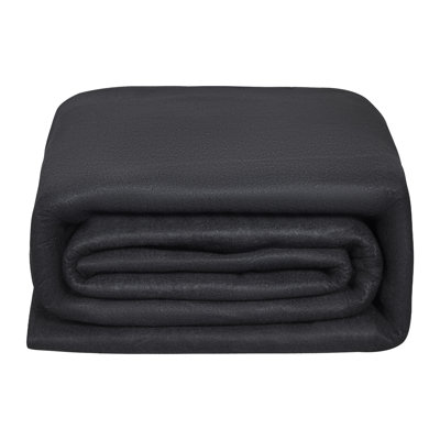 24ft Round Above Ground Pool Liner Pad - Heavy Duty Black Geotextile Floor Mat for Puncture Protection & Comfort