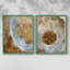 ABSTRACT Series Cxxvii - reproduction encadrée de qualité supérieure - prête à être accrochée - aucun clou requis - aucun clou requis-140185981-140185955